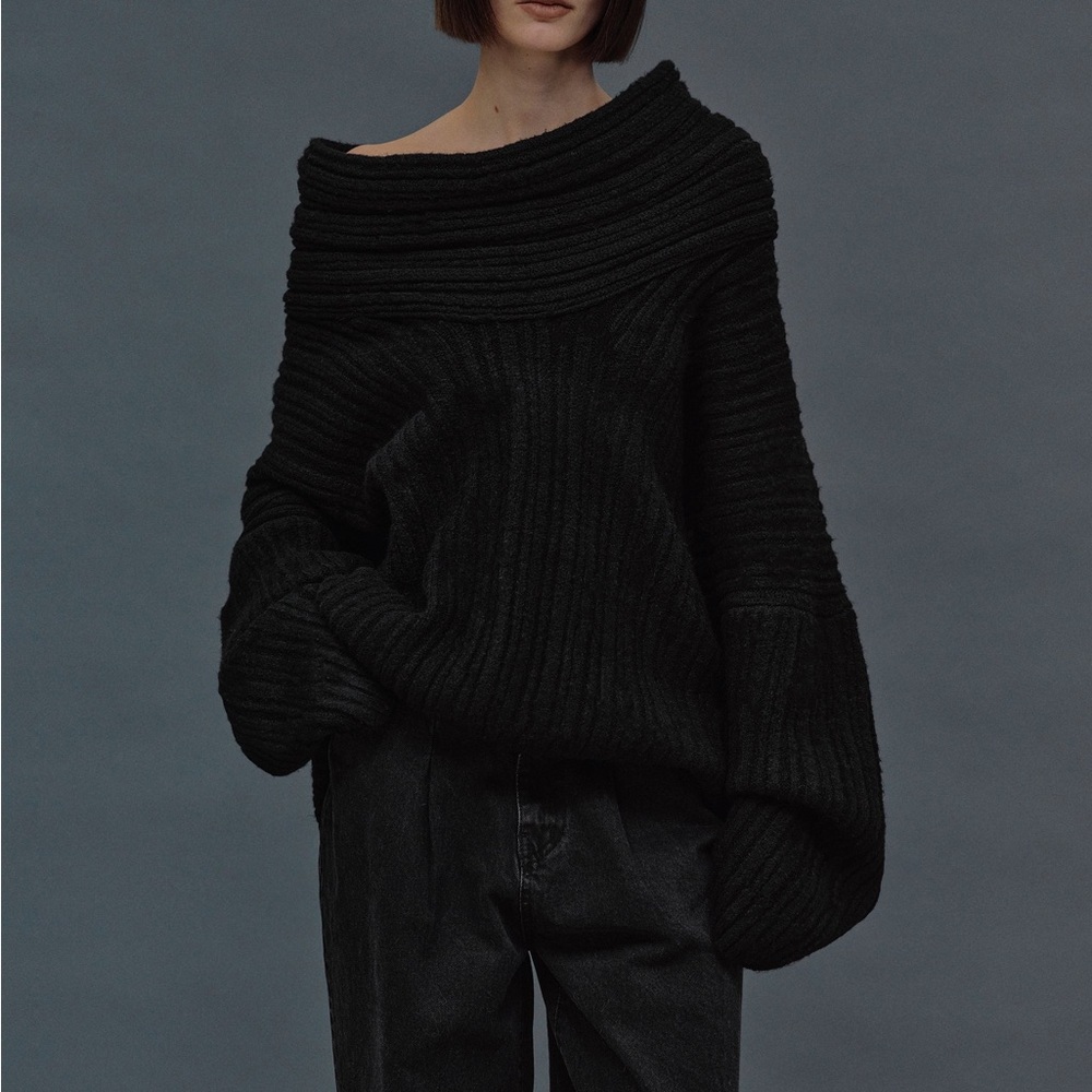 Becca High Roll Neck Sweater from Source Unknown